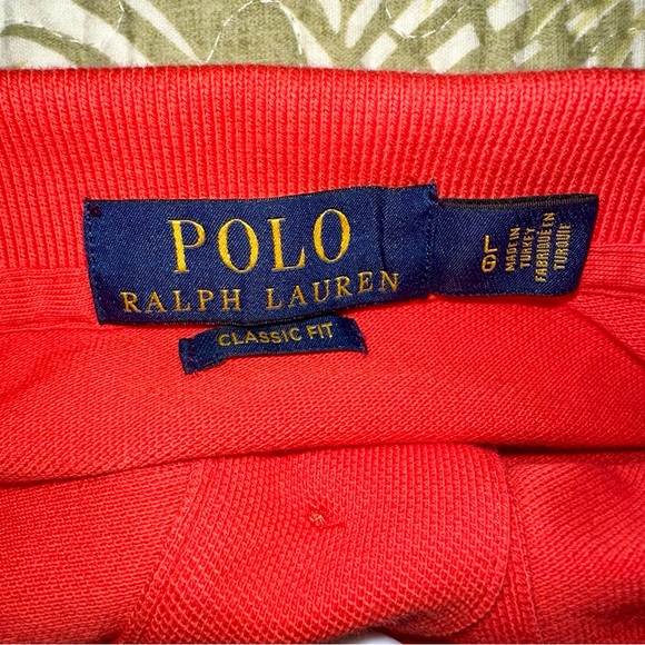 Men’s Ralph Lauren Orange Polo, large, like new - Picture 4 of 5